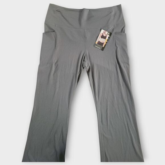 Avia softsculpt Flare Leggings Women's XL Green Stretch Active Moisture Wicking - Picture 2 of 10